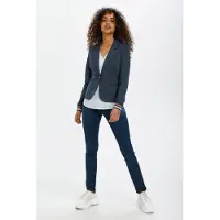 Kaffe Blazer 'Kinnie' navy / conhaque / branco