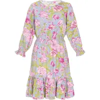 FELIPA Vestido 'Fashion Look' azul claro / verde / roxo / orquídea