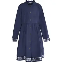 Dreimaster Vestido marinho / branco