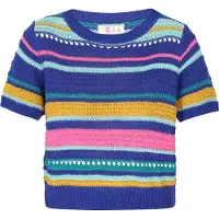 IZIA Pullover navy / aqua / açafrão / rosa claro