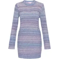 Mymo Vestido de malha azul / roxo