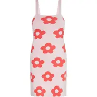Swirly Vestido coral / pó