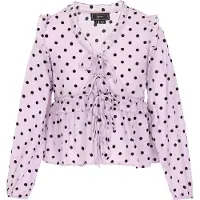 Faina Blusa 'Fashion Look' lilás / preto