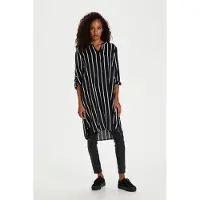 Kaffe Vestido 'Marana' preto / branco