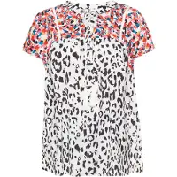 Usha Blusa mistura de cores