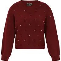 Faina Pullover vermelho escuro