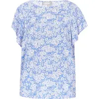 FELIPA Blusa 'Fashion Look' azul / branco