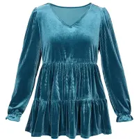 Usha Blusa azul