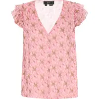 Faina Blusa 'Fashion Look' bege escuro / cor-de-rosa / rosa escurecido