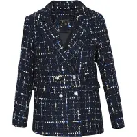 Faina Blazer azul / preto / branco