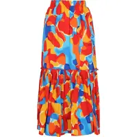 IZIA Saia azul / azul escuro / laranja / vermelho claro