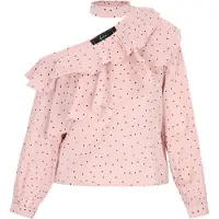 Faina Blusa cor-de-rosa / preto