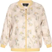 Faina Casaco meia-estação 'Fashion Look' amarelo claro / verde claro / offwhite