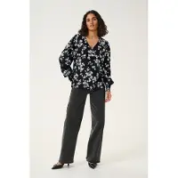 Kaffe Blusa 'Alice' bege / azul noturno