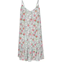 Mymo Vestido de verão verde / verde pastel / vermelho / branco