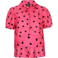 Faina Blusa 'Fashion Look' rosa claro / preto