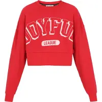 Mymo Sweatshirt 'Back To School' vermelho / branco