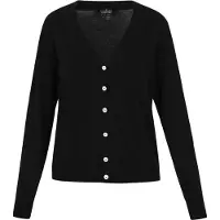 Usha Casaco de malha 'Classic Look' preto