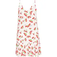 Mymo Vestido de verão 'Spring Summer' verde / vermelho / branco