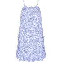 Mymo Vestido de verão 'Spring Summer' azul pombo / branco