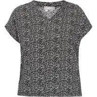 FELIPA Blusa 'Fashion Look' preto / branco