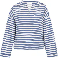 Usha Camisa 'Fashion Look' safira / branco