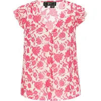 Faina Blusa 'Fashion Look' amora / branco