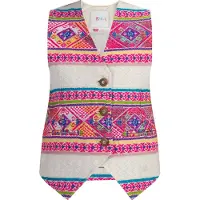 IZIA Colete azul cobalto / amarelo claro / magenta / branco natural