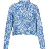 Dreimaster Blusa 'Vintage' azul / azul céu / offwhite