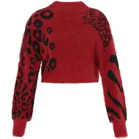MyMo ROCKS Pullover borgonha / preto