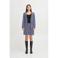 Ichi Blazer 'KATE CHECLÉ' azul / branco