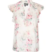 Dreimaster Blusa creme / azul pastel / cáqui / rosé