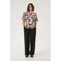 Kaffe Blusa 'Paco' bege / alperce / preto