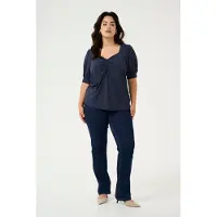 KAFFE CURVE Camisa 'KC Sissy' marinho