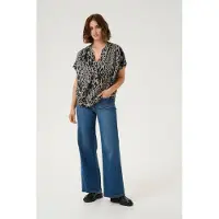Kaffe Blusa 'KAMilia' cinzento / preto