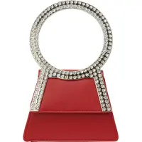 Faina Clutches vermelho / prata