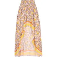 Usha Saia 'Festival Look' opal / azul pastel / amarelo / laranja