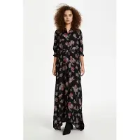 Kaffe Vestidos camiseiros 'Velana' azul / castanho claro / laranja / preto