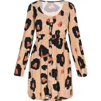 Faina Vestido 'Fashion Look' conhaque / castanho claro / preto