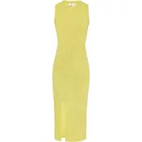 IZIA Vestido de malha 'Boho' mostarda