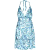 IZIA Vestido navy / azul real / azul claro / branco