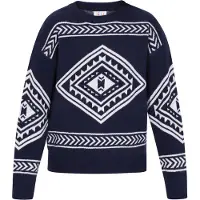 IZIA Pullover navy / branco