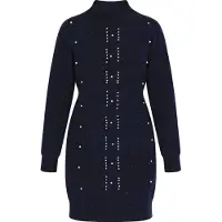 Faina Vestido de malha marinho