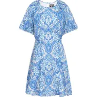 Dreimaster Vestido azul / azul claro / branco