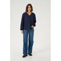 Kaffe Blusa 'Ka Elsa' azul escuro