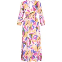 IZIA Vestido 'Fashion Look' bege / azul real / verde / lavanda
