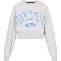 Mymo Sweatshirt 'Back To School' azure / acinzentado