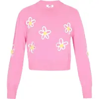 Mymo Pullover 'Back To School' amarelo / rosa claro / branco