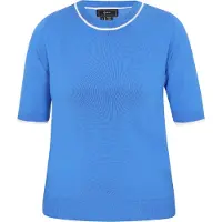 Faina Pullover 'Fashion Look' azul / branco