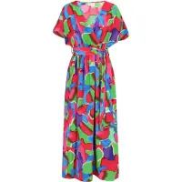 IZIA Vestido azul real / verde / roxo / vermelho